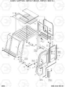 6052 CABIN 1(OPTION,NEW) HBF20/25/30/32-7, Hyundai
