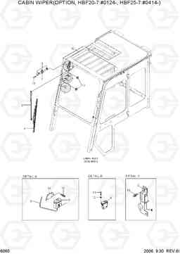6060 CABIN WIPER(OPTION) HBF20/25/30/32-7, Hyundai