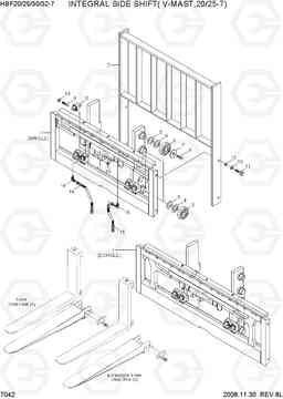 7042 INTEGNAL SIDE SHIFT(V-MAST,20/25-7) HBF20/25/30/32-7, Hyundai