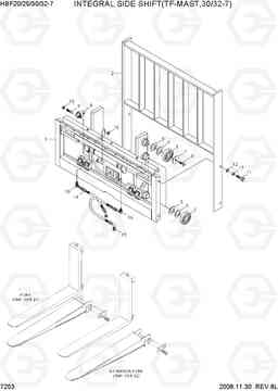 7253 INTEGRAL SIDE SHIFT(TF-MAST,30/32-7) HBF20/25/30/32-7, Hyundai