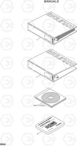 8040 MANUALS HBF20/25/30/32-7, Hyundai