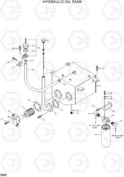 2060 HYDRAULIC OIL TANK HBF20/25/30C-7, Hyundai