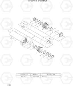 3110 STEERING CYLINDER HBF20/25/30C-7, Hyundai