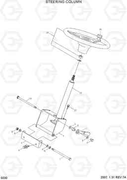 5030 STEERING COLUMN HBF20/25/30C-7, Hyundai