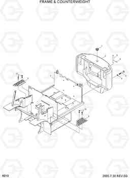 6010 FRAME & COUNTERWEIGHT HBF20/25/30C-7, Hyundai