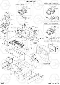 6030 OUTER PANEL 2 HBF20/25/30C-7, Hyundai