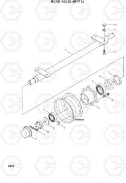 3020 REAR AXLE(HBP15) HBP15/HBT40, Hyundai