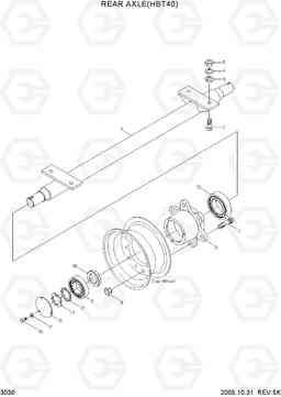 3030 REAR AXLE(HBT40) HBP15/HBT40, Hyundai