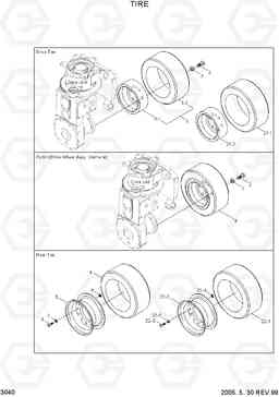 3040 TIRE HBP15/HBT40, Hyundai