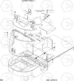 5020 OUTER PANEL 1 HBP15/HBT40, Hyundai