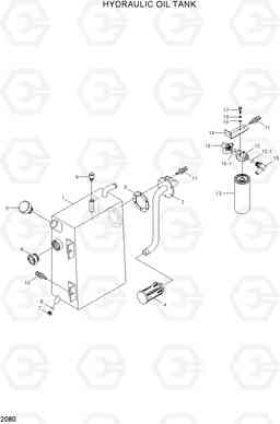 2080 HYDRAULIC OIL TANK HBR14/15/18-7, Hyundai