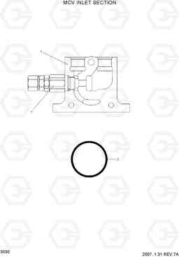 3030 MCV INLET SECTION HBR14/15/18-7, Hyundai