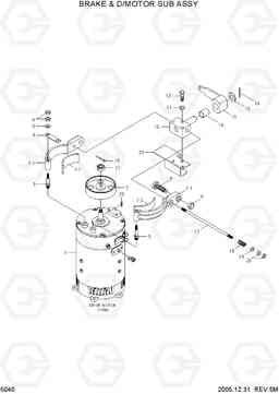 5040 BRAKE & D/MOTOR SUB ASSY HBR14/15/18-7, Hyundai