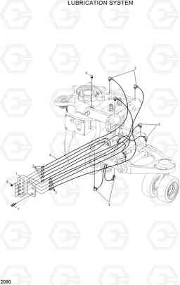 2090 LUBRICATION SYSTEM HBR20/25-7, Hyundai