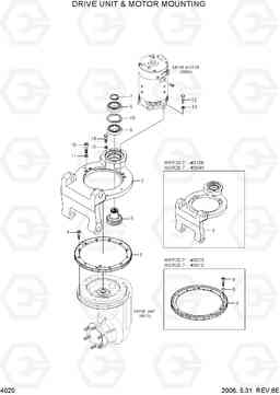 4020 DRIVE UNIT & MOTOR MOUNTING HBR20/25-7, Hyundai