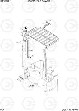 6030 OVERHEAD GUARD HBR20/25-7, Hyundai