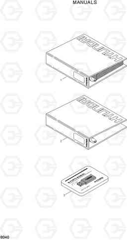 8040 MANUALS HBR20/25-7, Hyundai