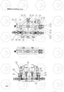 3021 SWING CONTROL VALVE HC25E, Hyundai