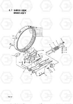 4070 BRAKE ASSY HC25E, Hyundai