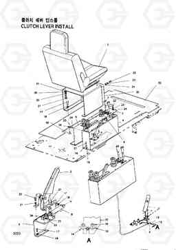 5050 CLUTCH LEVER INSTALL HC25E, Hyundai
