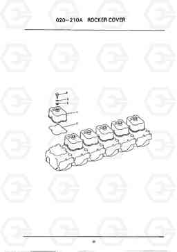 C021 ROCKER COVER HC25E, Hyundai