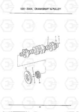 C029 CRANKSHAFT & PULLY HC25E, Hyundai