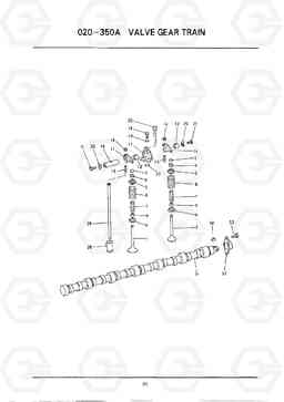 C031 VALVE GEAR TRAIN HC25E, Hyundai