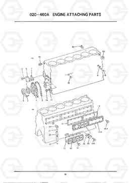 C043 ENGINE ATTACHING PARTS HC25E, Hyundai