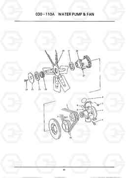 C067 WATER PUMP & FAN HC25E, Hyundai