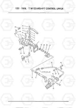 C181 T/M GEARSHAFT CONTROL UPPER HC25E, Hyundai