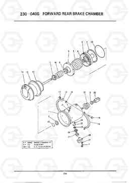 C259 FORWARD REAR BRAKE CHAMBER HC25E, Hyundai