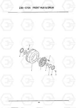 C263 FRONT HUB & DRUM HC25E, Hyundai