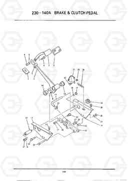 C269 BRAKE & CLUTCH PEDAL HC25E, Hyundai