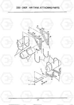 C279 AIR TANK ATTATCHING PARTS HC25E, Hyundai