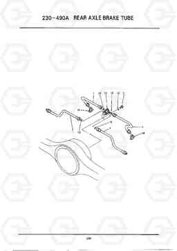 C287 REAR AXLE BRAKE TUBE HC25E, Hyundai