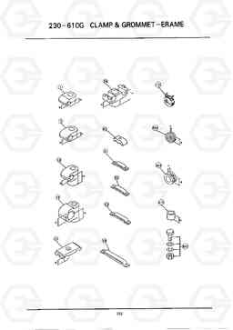 C313 CLAMP & GROMMET-FRAME HC25E, Hyundai