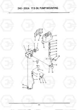 C347 P/S OIL PUMP MOUNTING HC25E, Hyundai