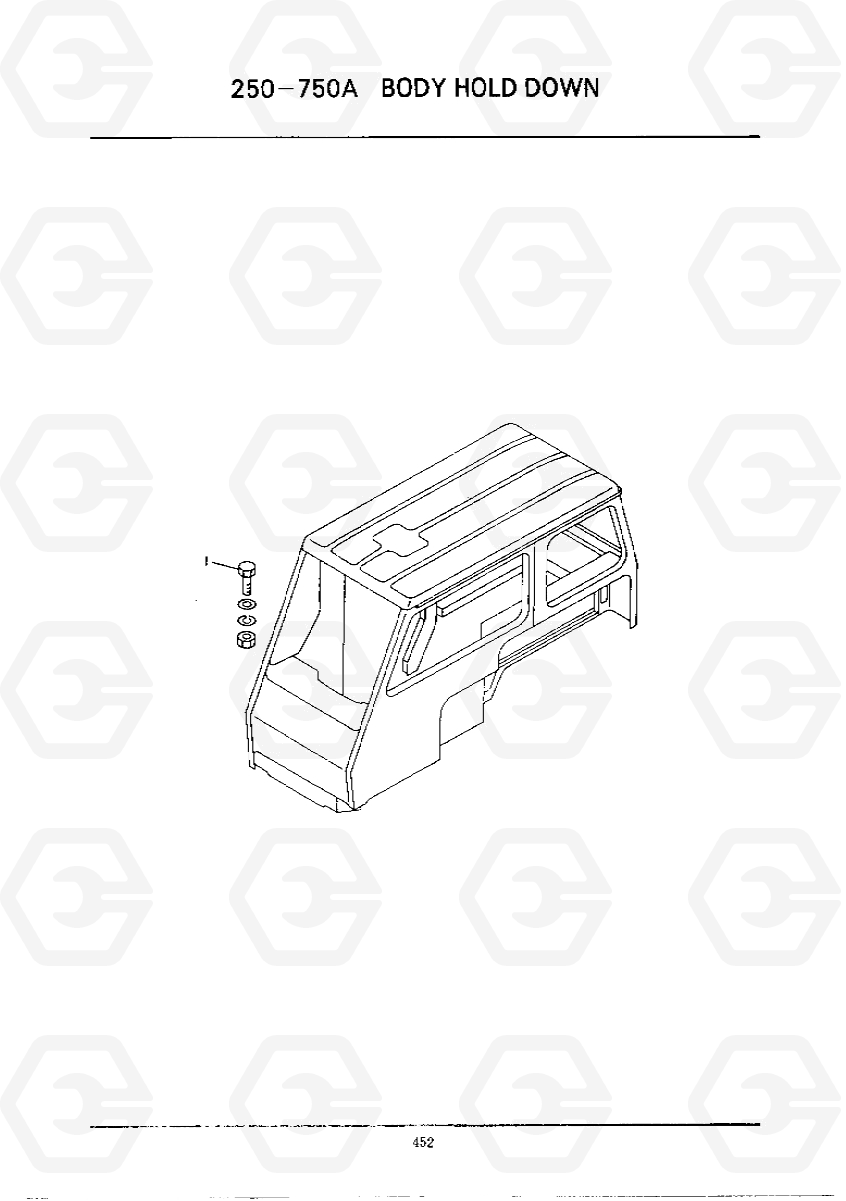 C453 BODY HOLE-DOWN HC25E, Hyundai