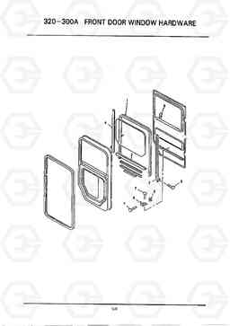 C519 FRONT DOOR WINDOW HARDWARE HC25E, Hyundai