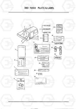 C573 PLATE & LABEL HC25E, Hyundai