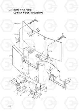 1020 COUNTERWEIGHT MOUNTING HC50E, Hyundai