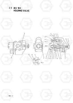 3040 HOLDING VALVE 1 HC50E, Hyundai