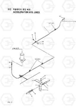3110 ACCELERATOR HYD. LINES HC50E, Hyundai