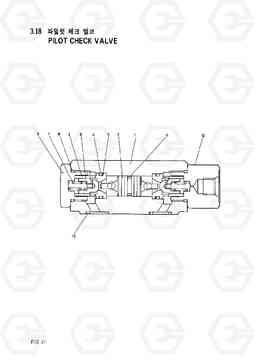 3170 PILOT CHECK VALVE HC50E, Hyundai