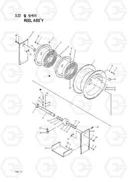 3211 HOSE REEL ASSY(LARGE) 2 HC50E, Hyundai