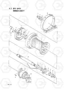 4020 WINCH ASSY HC50E, Hyundai