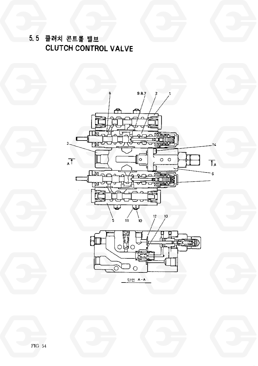 5050 CLUTCH CONTROL VALVE HC50E, Hyundai