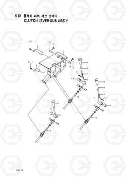 5100 CLUTCH LEVER SUB ASSY HC50E, Hyundai