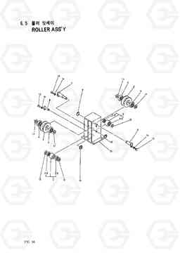 6050 ROLLER ASSY HC50E, Hyundai