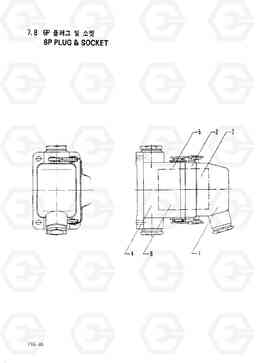 7080 6P PLUG & SOCKET HC50E, Hyundai
